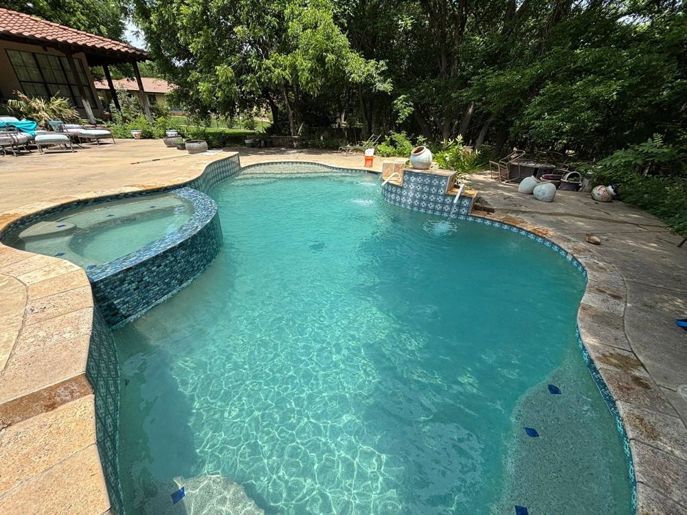 After: Green pool clean-up